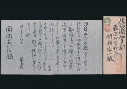坂正臣（阪正臣）書簡 間瀬安一宛