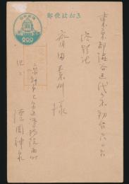 徳岡神泉葉書 塔影社・斎田素州宛