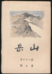 山岳 第26年第3号／鹿野忠雄「新高南山と南玉山の登攀」ほか