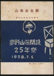 山岳会会報 蓼科山荘記念特集号