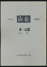 日本山岳会『山岳』総目録 1906～1969