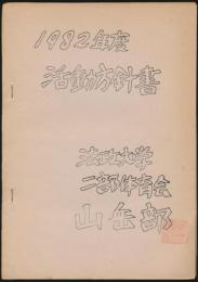 1982年度 活動方針書