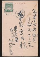 小川千甕葉書 加藤霞村宛