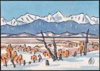 画文集 原野から見た山