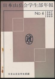 日本山岳会学生部年報 第4号