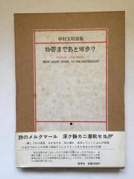 物質まであと何歩? : 中村文昭詩集