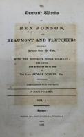 THE DRAMATIC WORKS OF BEN JONSON AND BEAUMONT AND FLETCHER Vol.1～Vol.4 ベン・ジョンソン、ボーモント＆フレッチャー演劇集 全4巻揃い