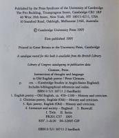 Interactions of Thought and Language in Old English Poetry : Cambridge Studies in Anglo-Saxon England 12 古英語の詩における思考と言語の相互作用