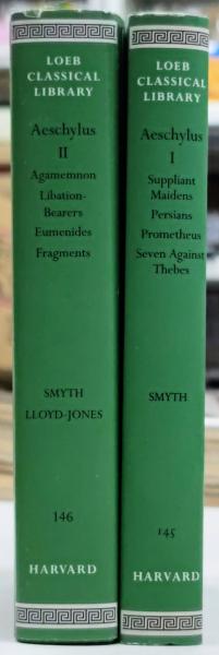 LOEB CLASSICAL LIBRARY : AESCHYLUS Vol.1～2(HERBERT WEIR SMYTH