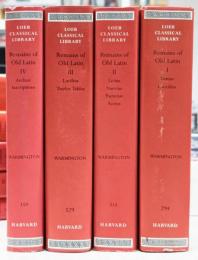REMAINS OF OLD LATIN : LOEB CLASSICAL LIBRARY 全4巻揃い