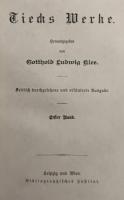 Tiecks Werke :  Erster Band 全3巻揃 ティーク全集（洋書：ドイツ語）