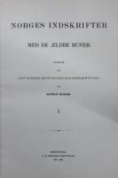 NORGES INDSKRIFTER MED DE ÆLDRE RUNER. Vol.1～Vol.3 ルーン文字 ノルウェーの碑文（デンマーク語）