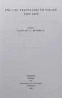 English Travellers to Venice 1450-1600 : Hakluyt Society Third Series