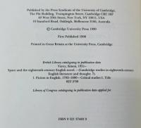 Space and the Eighteenth-Century English Novel : Cambridge Studies in Eighteenth-Century English Literature and Thought Series 7