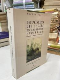 Les principes des choses en ontologie médiévale