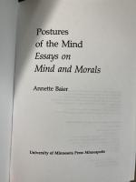 Postures of the Mind : Essays on Mind and Morals