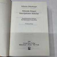 Orientis Graeci Inscriptiones Selectae; Supplementum Sylloges Inscriptonum Graecarum　2冊揃　東ギリシャの碑文