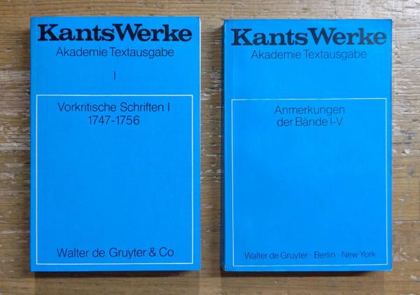 Kants Werke Akademie Textausgabe 全9冊＋Anmerkungsbände 全2冊 