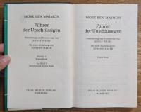 Führer der Unschlüssigen 全2巻揃（1～3） PHILOSOPHISCHE BIBLIOTHEK