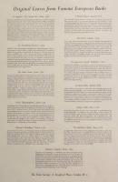 Original Leaves from Famous English Books, Original Leaves from Famous European Books
