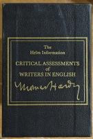 Thomas Hardy: Critical Assessments 全4巻揃