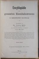 Encyklopädie des gesamten Eisenbahnwesens in alphabetischer Anordnung. 全7巻揃