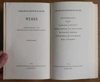 FRIEDRICH HEINRICH JACOBI WERKE 全6巻7冊揃 フリードリヒ・ハインリヒ・ヤコービ作品集