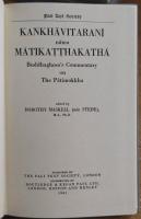 KANKHAVITARANI nama MATIKATTHAKATHA Buddhaghosa's Commentary on The Patimokkha