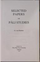 SELECTED PAPERS on PALI STUDIES