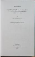 CATALOGUE OF THE PITAKA AND OTHER TEXTS IN PALI, PALI-BURMESE, AND BURMESE (Pitakat-to-sa-muin)