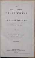 ウォルター・スコット小説集・作品集 The Waverley Novels. In Fiver Volumes. The Miscellaneous Prose Works of Sir Walter Scott, Bart in Three Volumes.