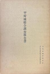 甲府城総合調査報告書