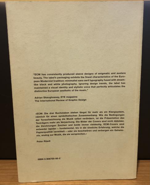 ECM: Sleeves of Desire : A Cover Story (Edition of Contemporary