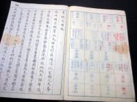 和本江戸安政頃天皇写本「皇統授受図」全1冊