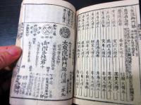 和本江戸嘉永2年（1849）朝廷公家名鑑「雲上明覧大全」上下2冊揃い