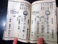 和本江戸嘉永2年（1849）朝廷公家名鑑「雲上明覧大全」上下2冊揃い