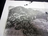 大正元年（1912）古地図鳥瞰図「大柏山信綱寺之景」1点