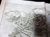 明治期古地図鳥瞰図「金沢称名寺略縁起」1点