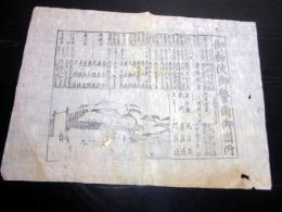 江戸期かわら版武鑑「御勅使御警衛御固附」1点