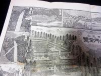 明治15年（1882）古地図鳥瞰図「日光山名所全図」1点
