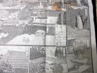 明治15年（1882）古地図鳥瞰図「日光山名所全図」1点