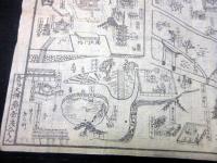 幕末～明治期古地図鳥瞰図「ならめいしょえづ（奈良名所絵図）」1点