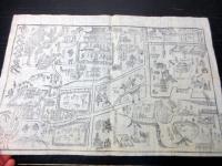 幕末～明治期古地図鳥瞰図「ならめいしょえづ（奈良名所絵図）」1点