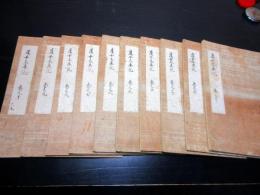 和本江戸期慶安の変写本「慶安太平記」10冊揃い