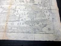 明治8年改（1875）古地図鳥瞰図「上州草津温泉之図」1点