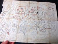 幕末～明治期古地図鳥瞰図「日光御山之絵図」1点