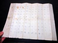 江戸期予言詩「野馬台之詩」1点