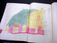 和本明治7年（1874）岐阜古地図帳「美濃国武儀郡下河和村字分絵図面」1冊/