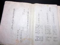 和本明治7年（1874）岐阜古地図帳「美濃国武儀郡下河和村字分絵図面」1冊/