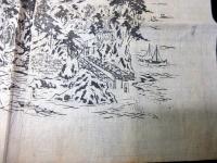 明治25年（1892）古地図鳥瞰図「相州江之島全図」1点